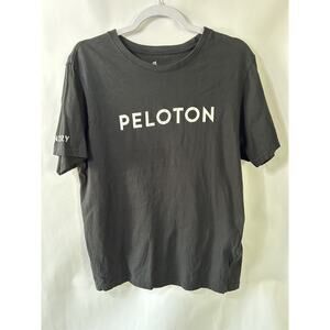 Peloton T-Shirt Century Club 100 Cycling 100% Cotton Athletic Men's sz L